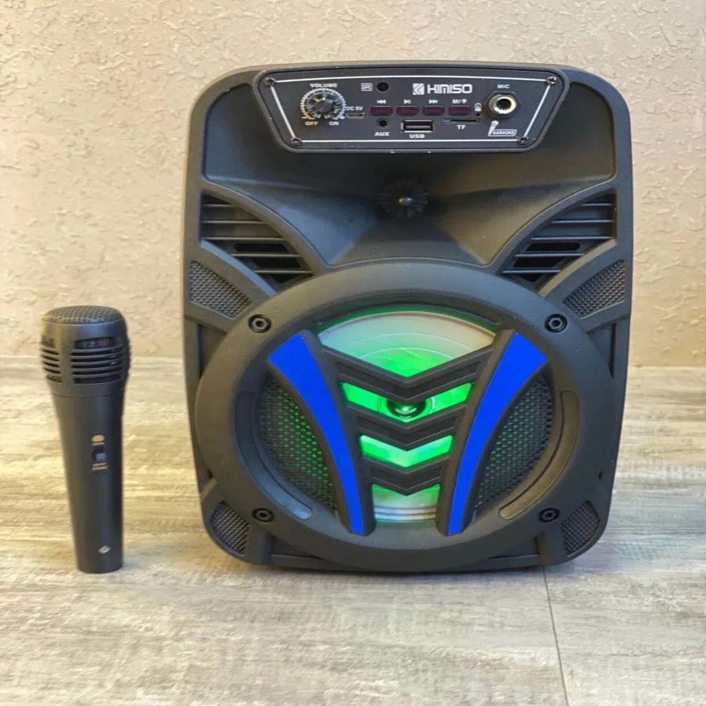 Karaoke BLUE zvučnik s mikrofonom