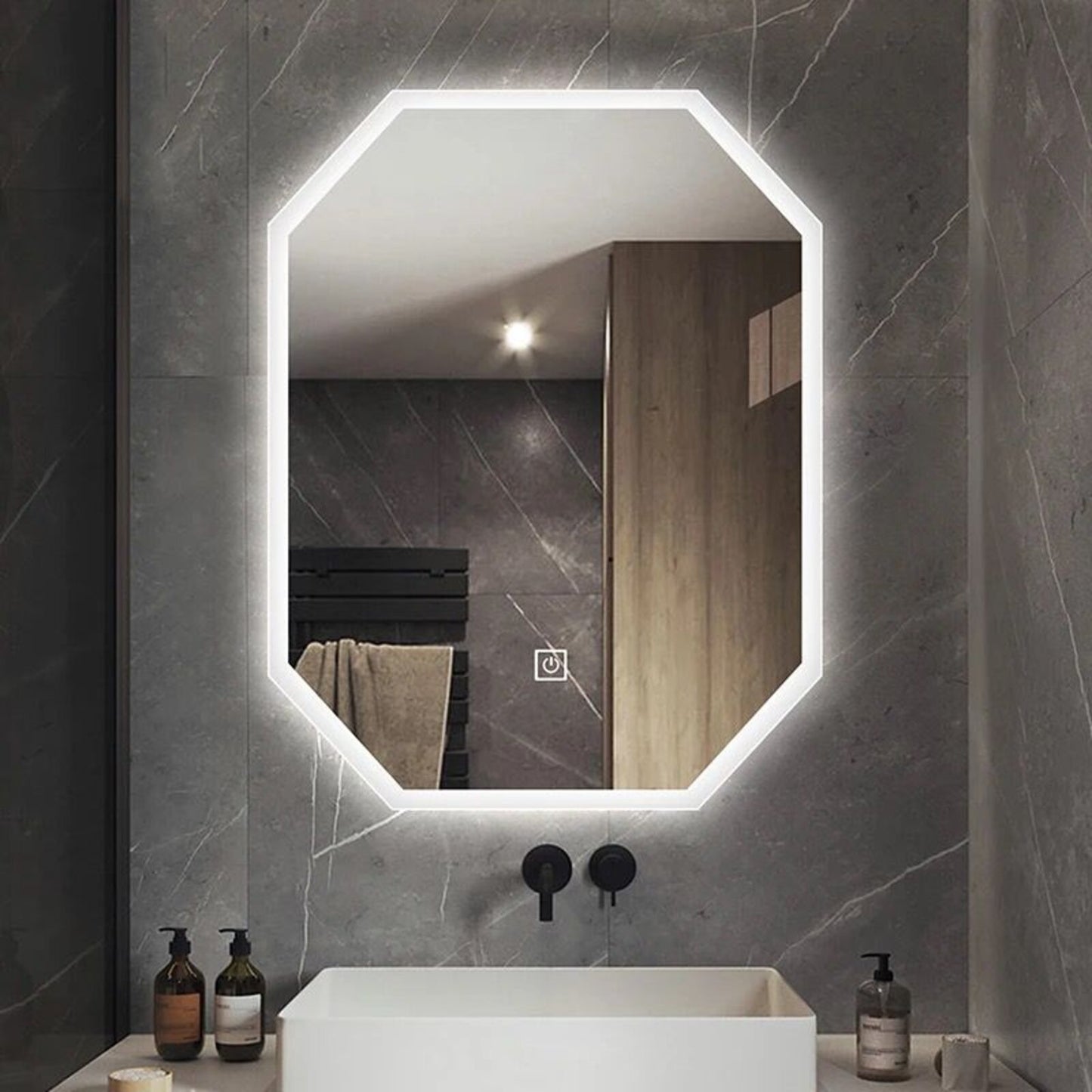 PREMIUM OGLEDALO S LED OSVJETLJENJEM M636 100X70 CM