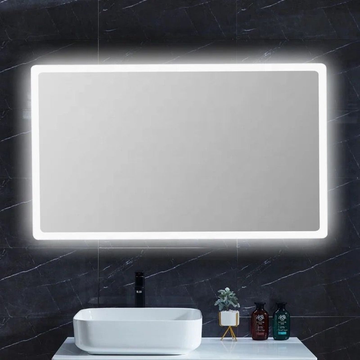 HORIZONTALNO STANDARDNO OGLEDALO S LED OSVJETLJENJEM M640 80X60 CM