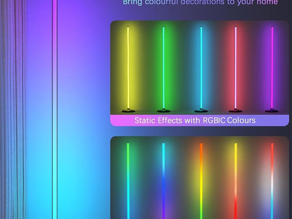KUTNA RGB LAMPA 120CM SA DALJINSKIM I APLIKACIJOM