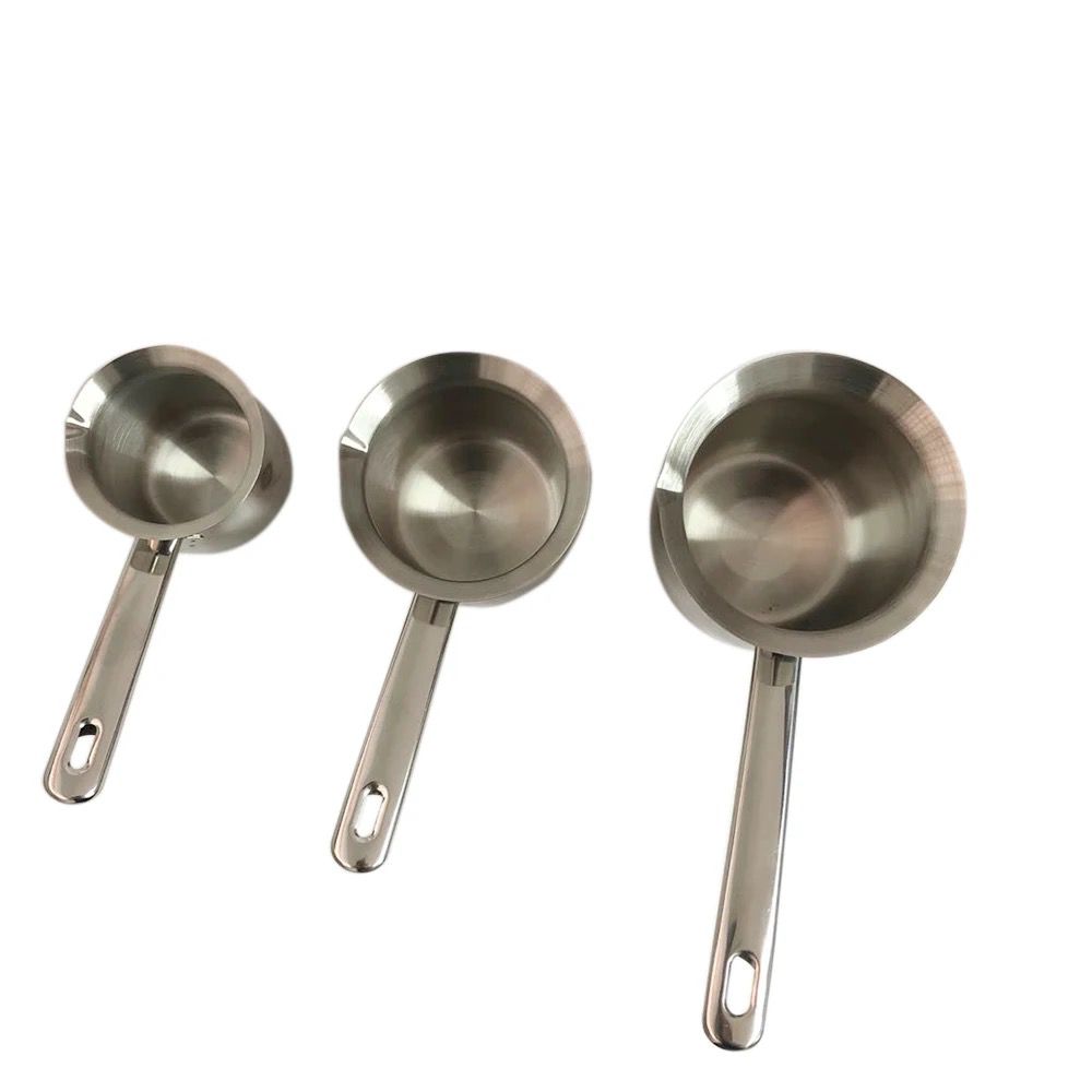 SET OD 3X POSUDE ZA PRIPREMANJE KAVE INOX 200/400/600ml