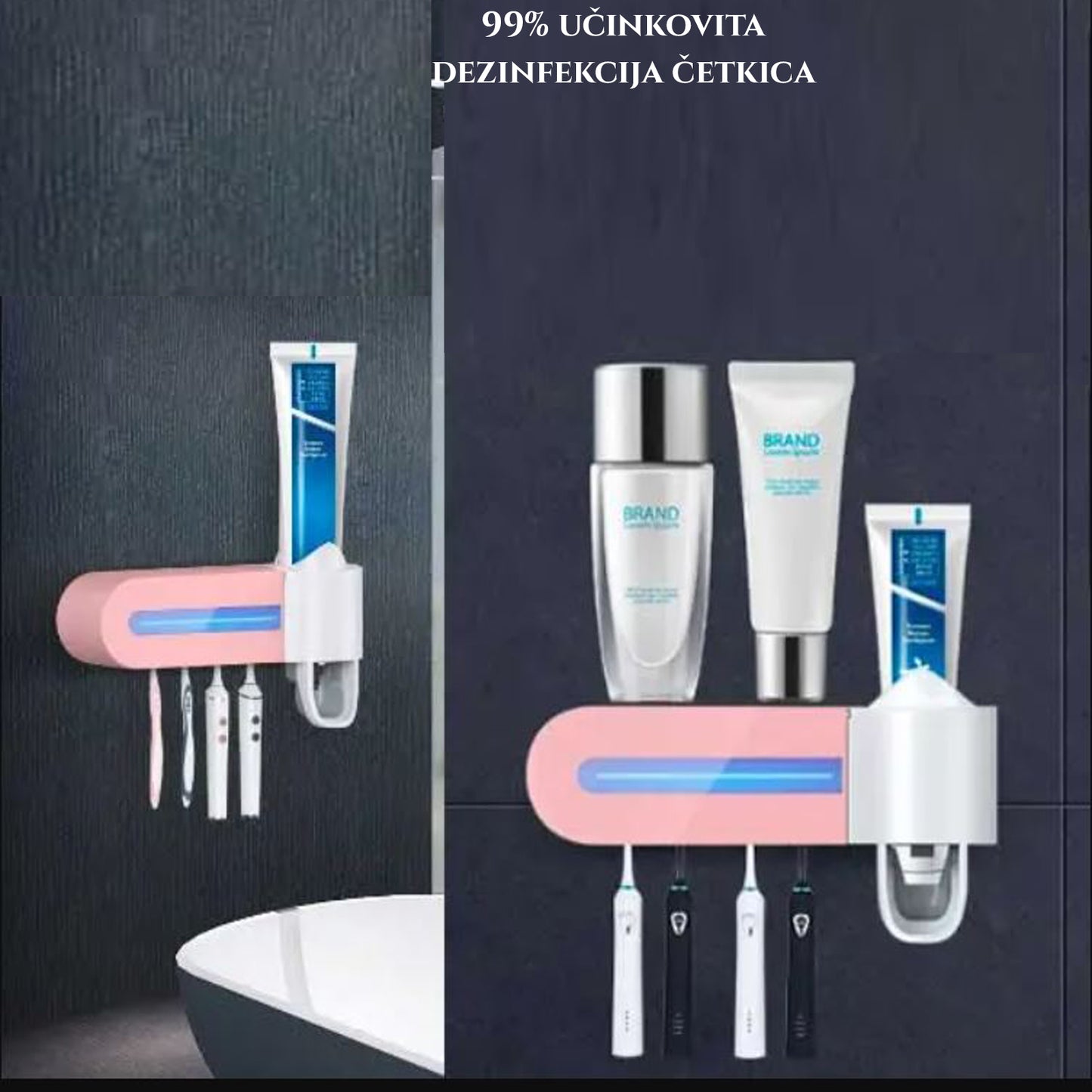 DOZATOR PASTE-DRŽAČ I STERILIZATOR ČETKICA