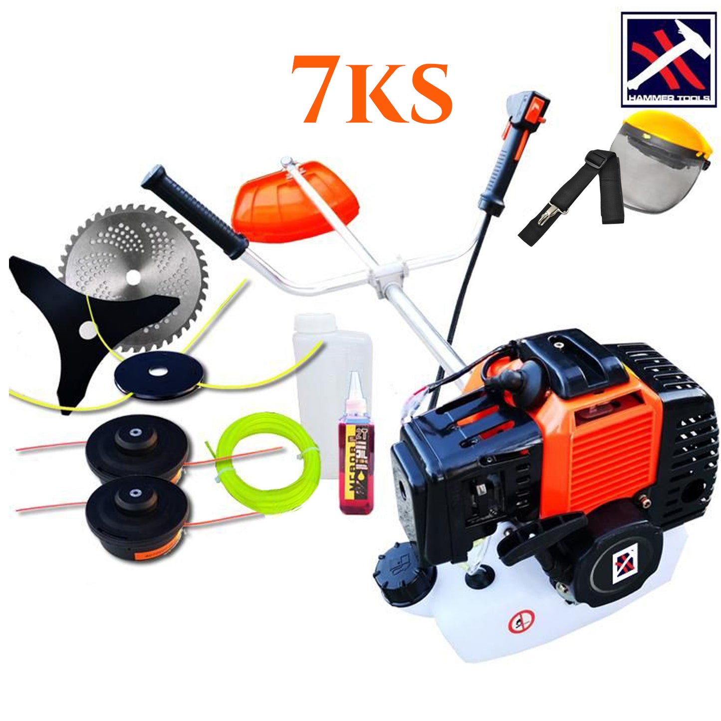 TRIMMER ZA TRAVU 7KS SA PRIBOROM Hammer Tools