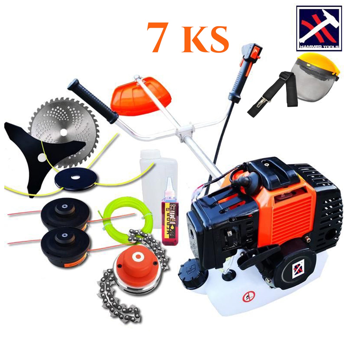 Super snažan trimer 7 KS sa punom opremom - Hammer Tools
