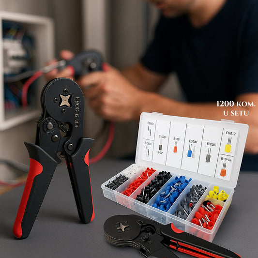 Kliješta za krimpanje sa 1200 nastavaka