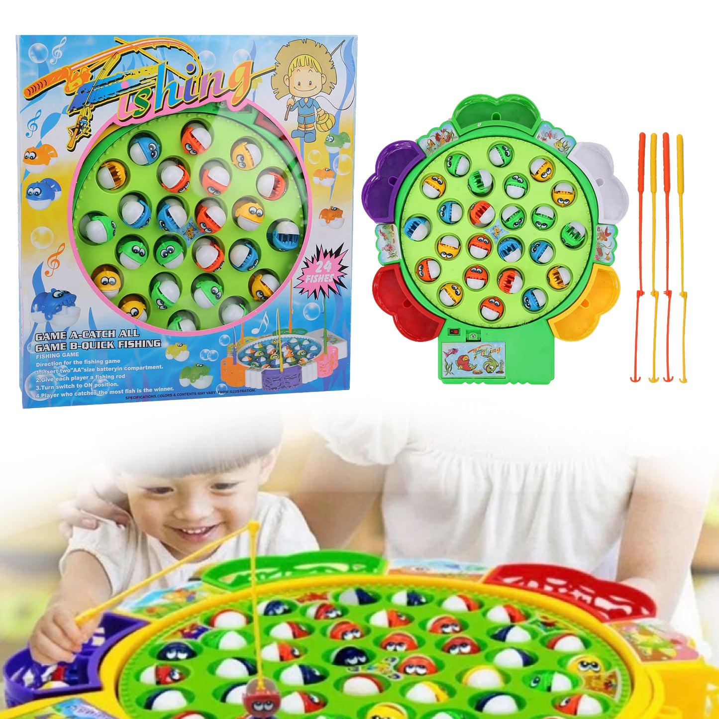 Društvena igra - pecanje ribica - 24 ribice set