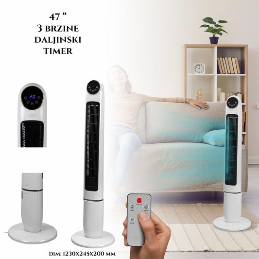 STUPNI VENTILATOR 47 INCHA SA DALJINSKIM