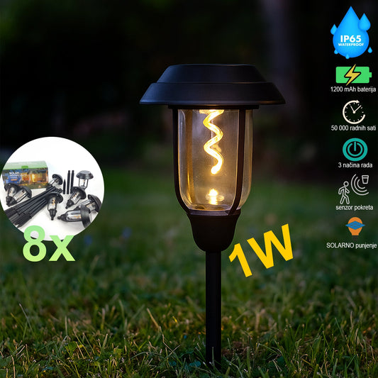LED solarna vrtna lampa n265 8 komada