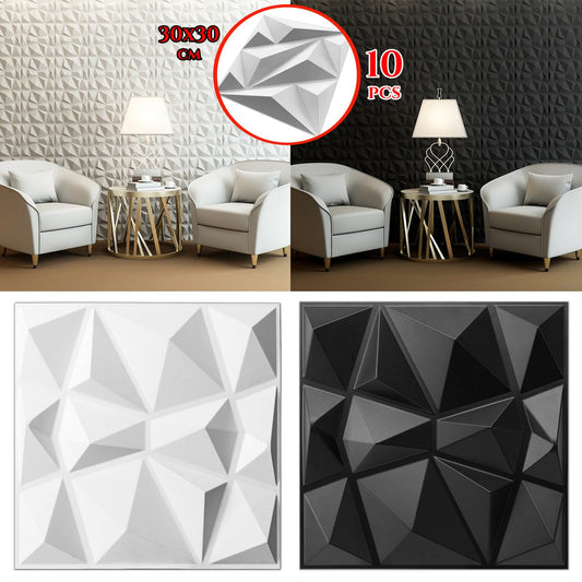 3D Zidni Paneli - Geometrijski dizajn - 10 Komada