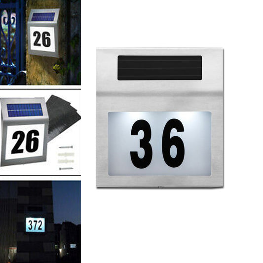Solarna LED svjetiljka s kućnim brojem