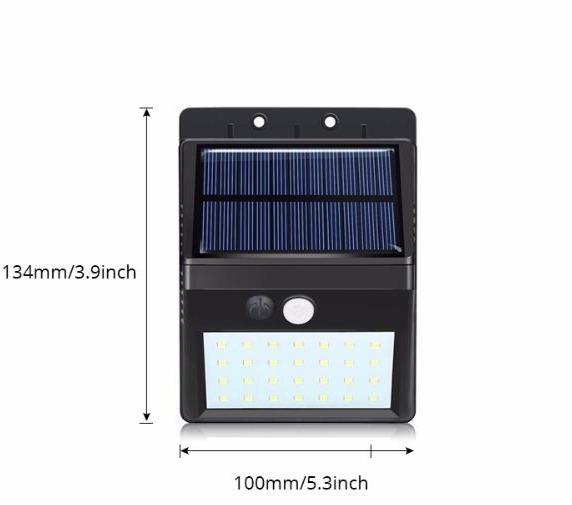 LED solarna lampa sa senzorom 5kom