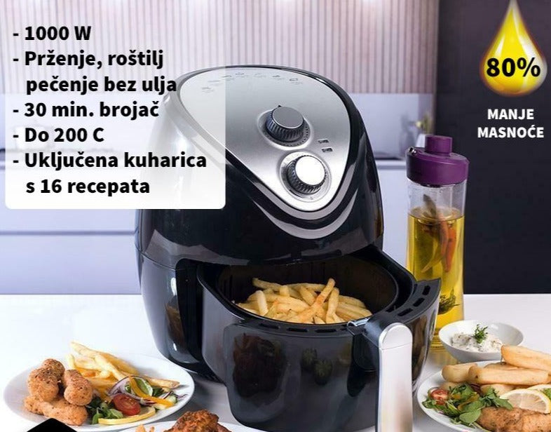 Profesionalna Friteza na vrući zrak za pečenje bez ulja 1000W