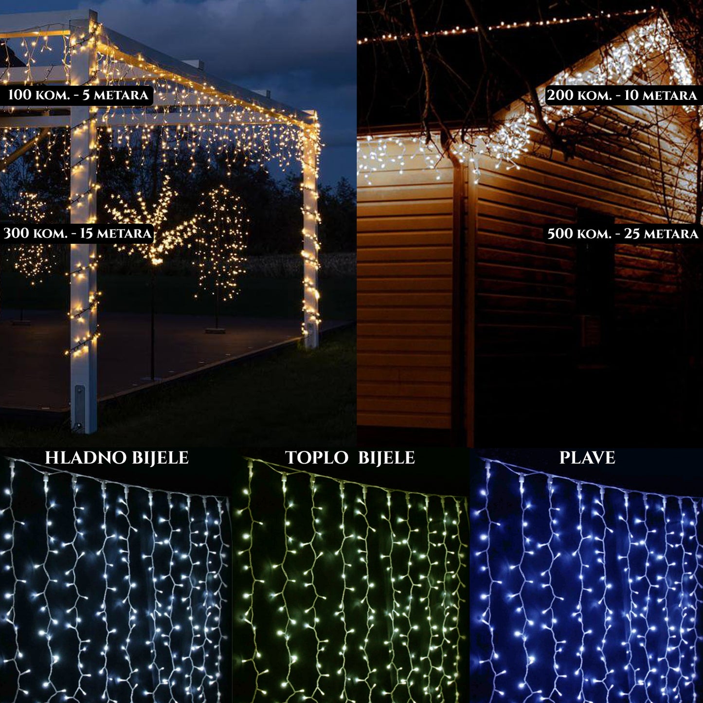 LED BOŽIĆNE VISEĆE SIGE