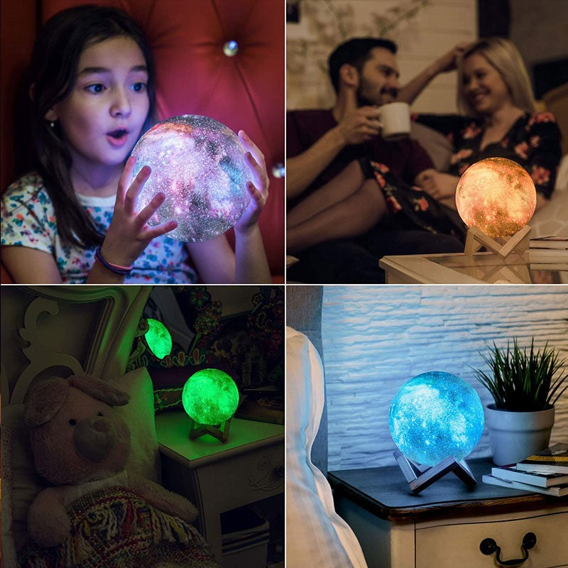 LED LAMPA MJESEC 3D NA DODIR