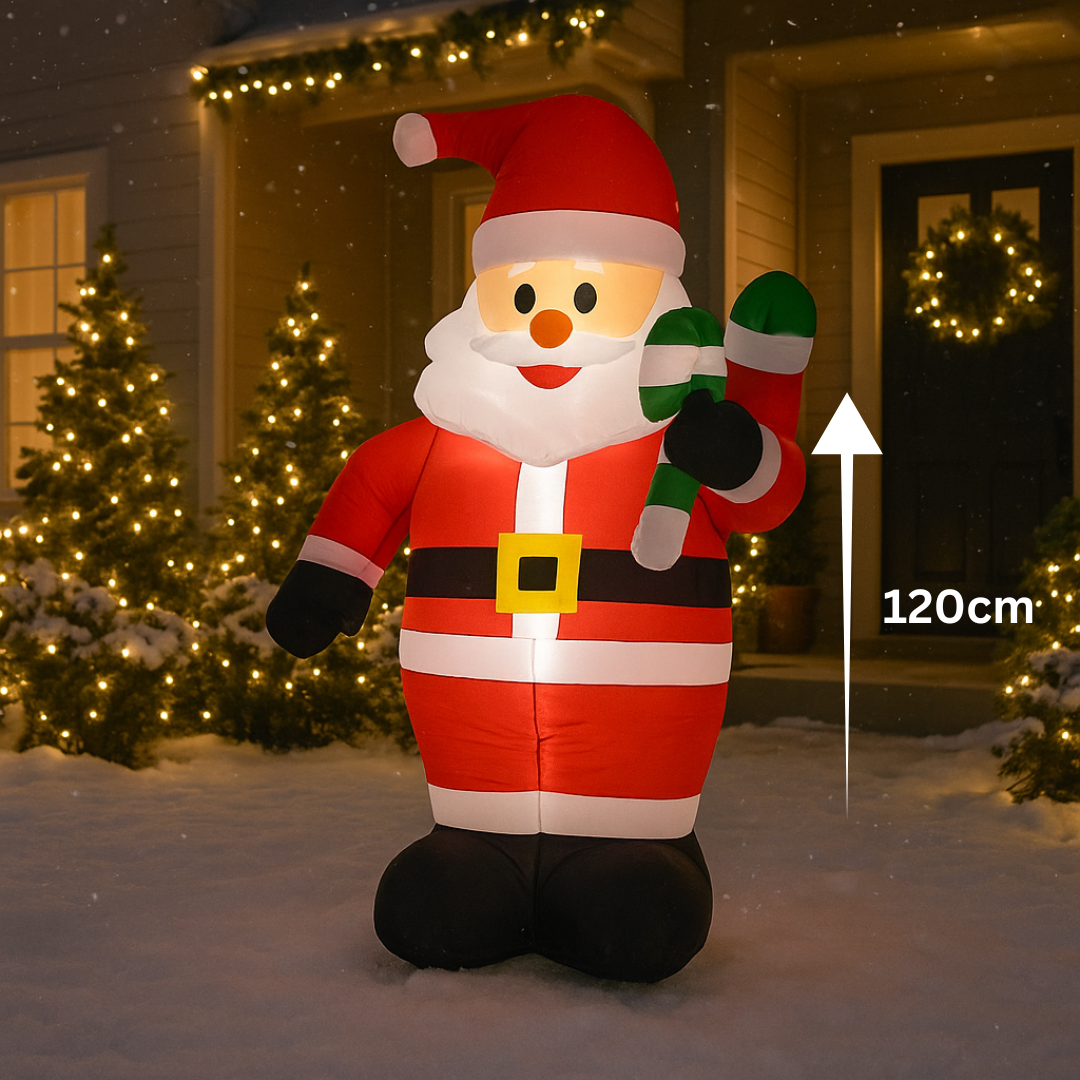 DJED BOŽIČNJAK NA NAPUHAVANJE 1.2M KOJI SVIJETLI