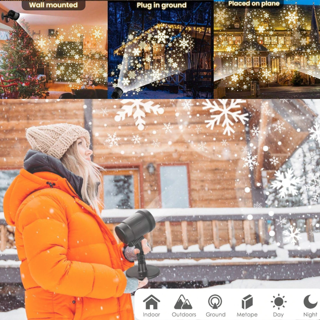 Laserski projektor za ukrašavanje sa motivom SNIJEGA