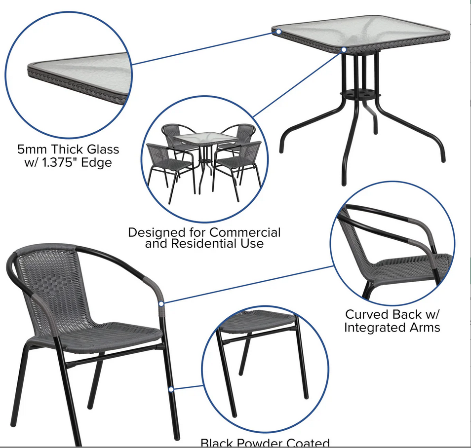 Vrtni set - Antracit