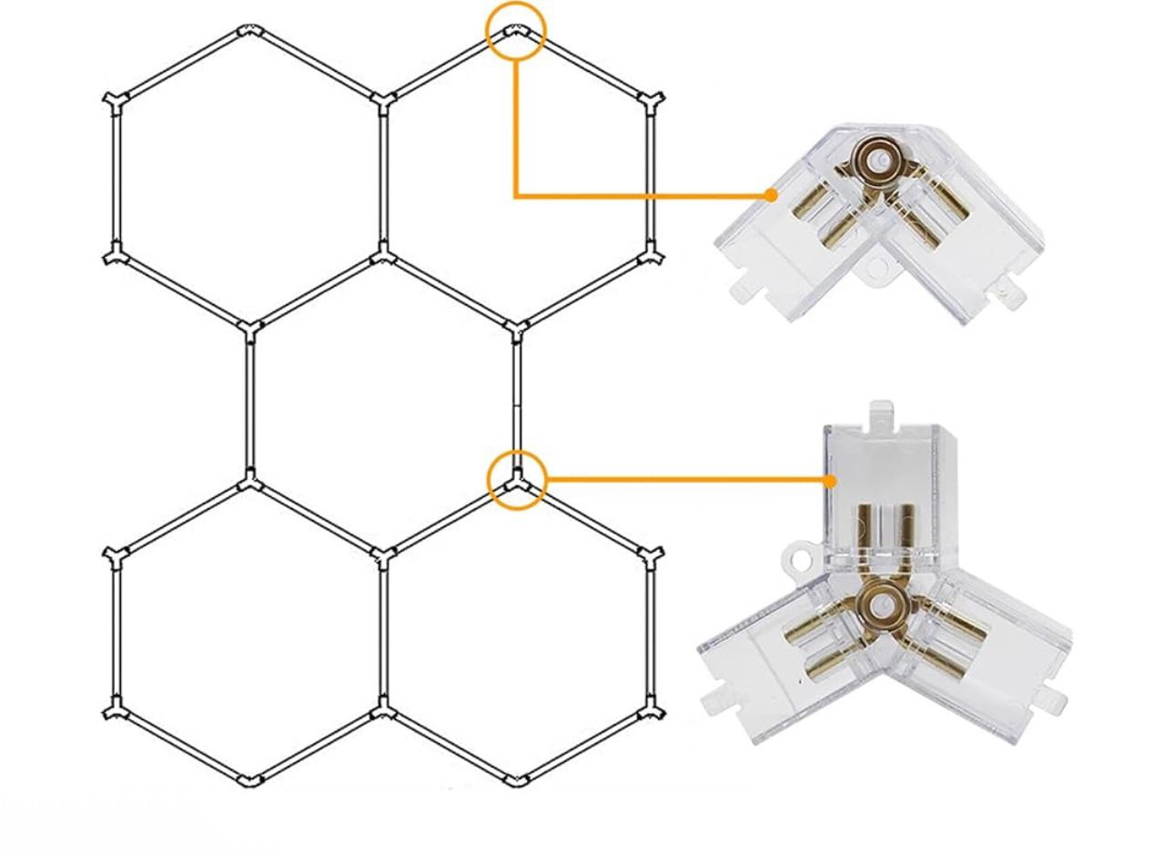 Hexagon LED mreža 484x243 cm