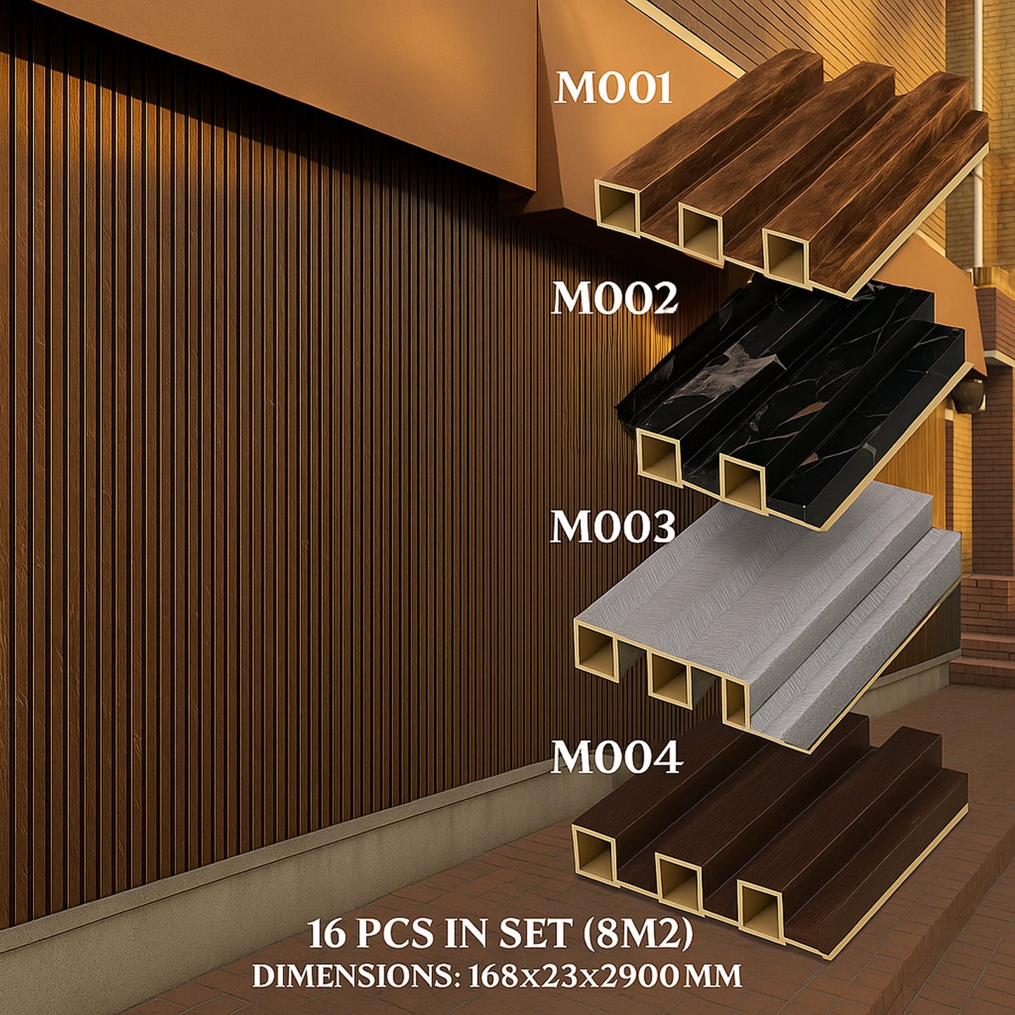 3D Zidni Paneli - Set 8 m²