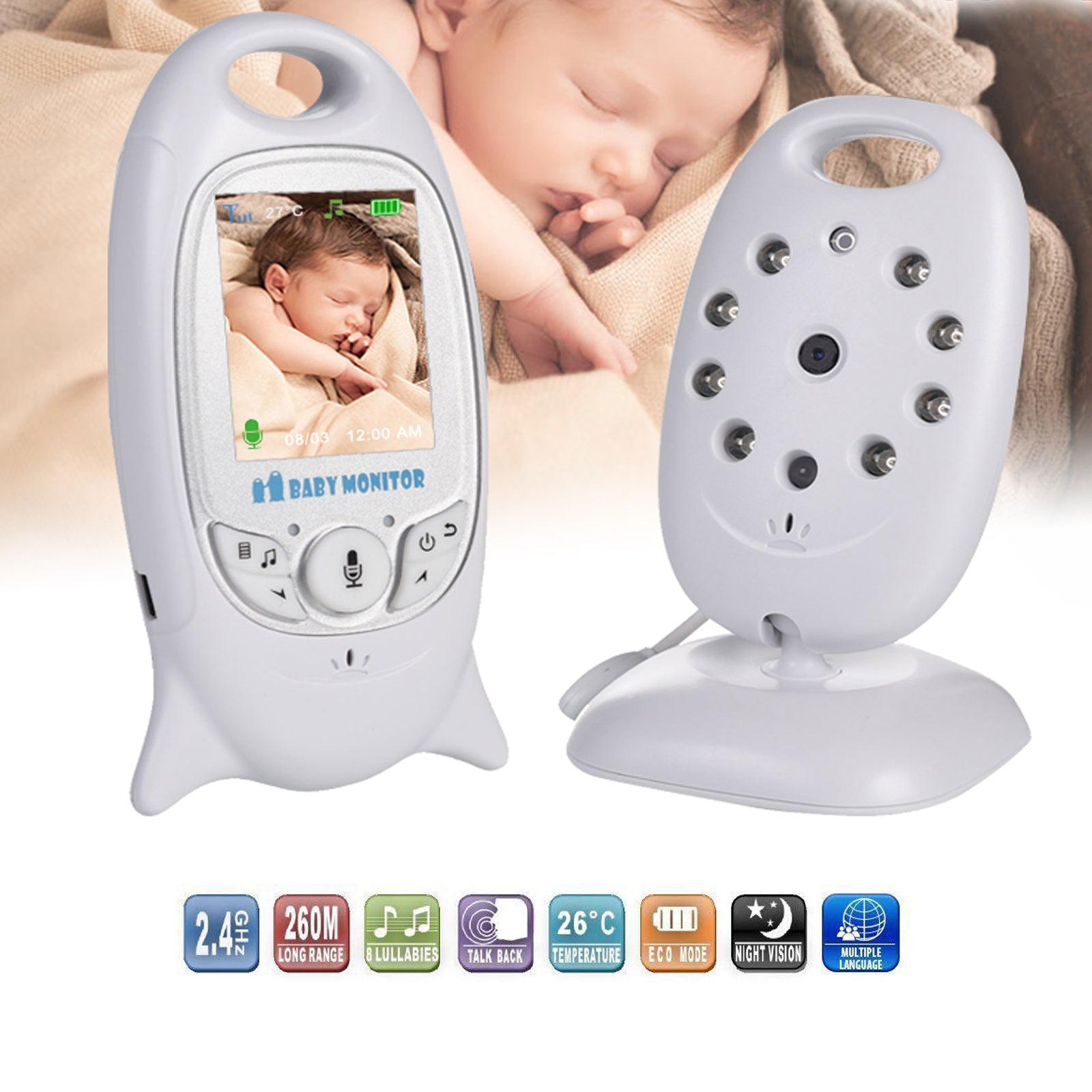 VIDEO KAMERA I MONITOR ZA BEBE Huriku Shop