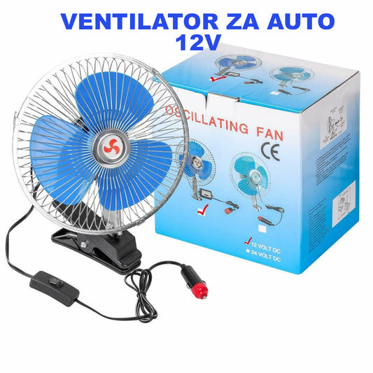 VENTILATOR 12V ZA AUTE,KAMIONE,TRAKTORE idr