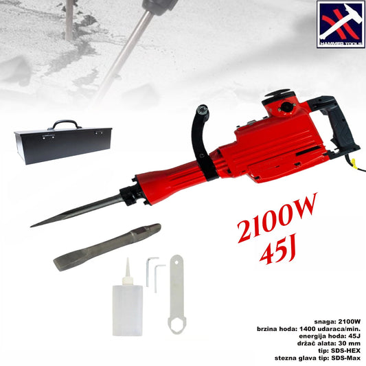 UDARNI ČEKIĆ 2100W 45J HAMMER TOOLS